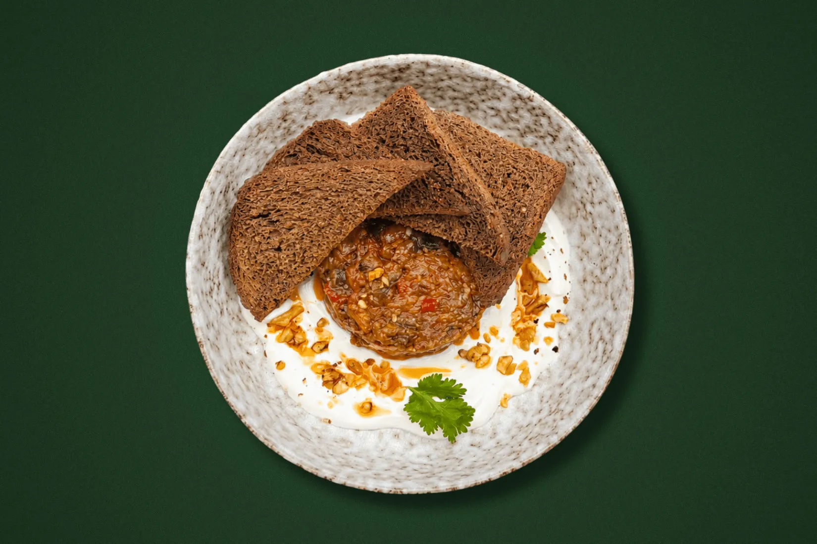 Eggplant caviar with labneh